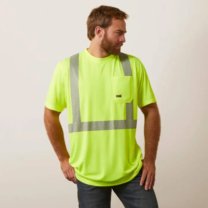 TShirts and Polos Men Ariat Rebar HiVis ANSI TShirt Hivis Yellow