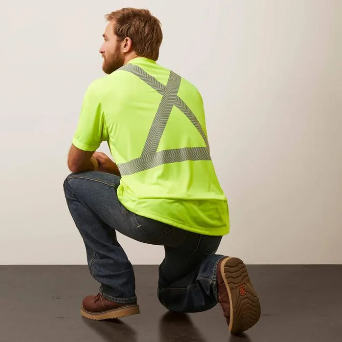 TShirts and Polos Men Ariat Rebar HiVis ANSI TShirt Hivis Yellow TShirts and Polos Men Ariat Rebar HiVis ANSI TShirt Hivis Yellow