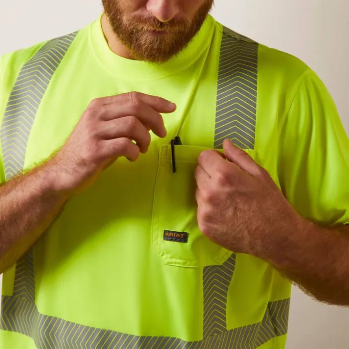 TShirts and Polos Men Ariat Rebar HiVis ANSI TShirt Hivis Yellow TShirts and Polos Men Ariat Rebar HiVis ANSI TShirt Hivis Yellow