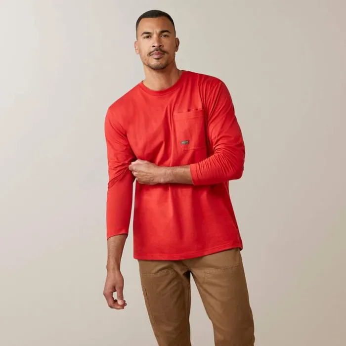 TShirts and Polos Men Ariat Rebar Workman Reflective Flag Graphic TShirt Pompeian Red TShirts and Polos Men Ariat Rebar Workman Reflective Flag Graphic TShirt Pompeian Red
