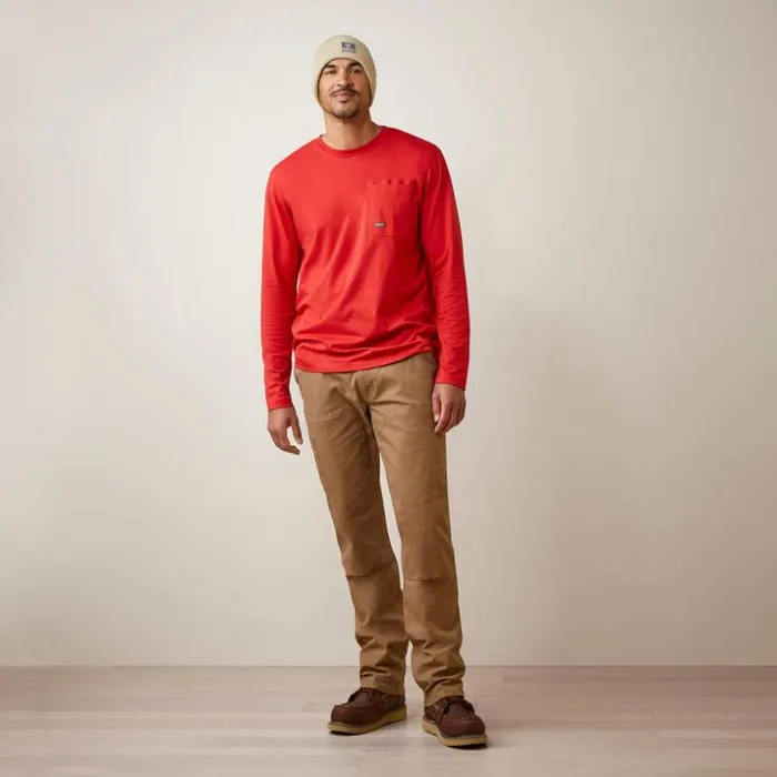 TShirts and Polos Men Ariat Rebar Workman Reflective Flag Graphic TShirt Pompeian Red TShirts and Polos Men Ariat Rebar Workman Reflective Flag Graphic TShirt Pompeian Red