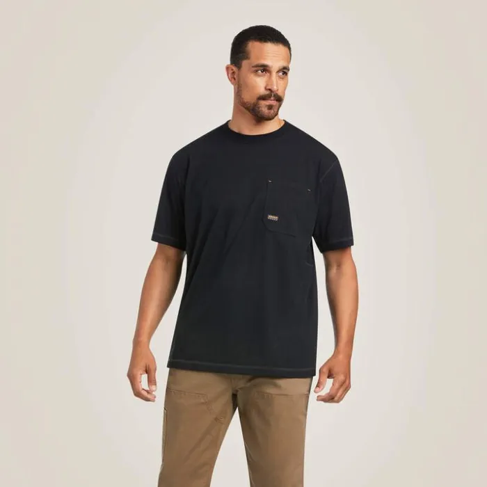 TShirts and Polos Men Ariat Rebar Workman Reflective Flag TShirt Black TShirts and Polos Men Ariat Rebar Workman Reflective Flag TShirt Black