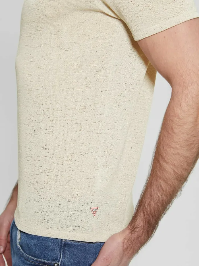 TShirts and Tanks Gauze Tee White Smoke 8211 GUESS Men TShirts and Tanks Gauze Tee White Smoke 8211 GUESS Men