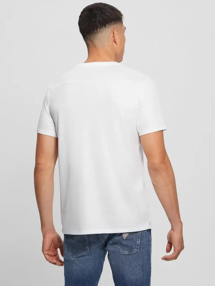 TShirts and Tanks Men Mason Yoke VNeck Tee Pure White GUESS