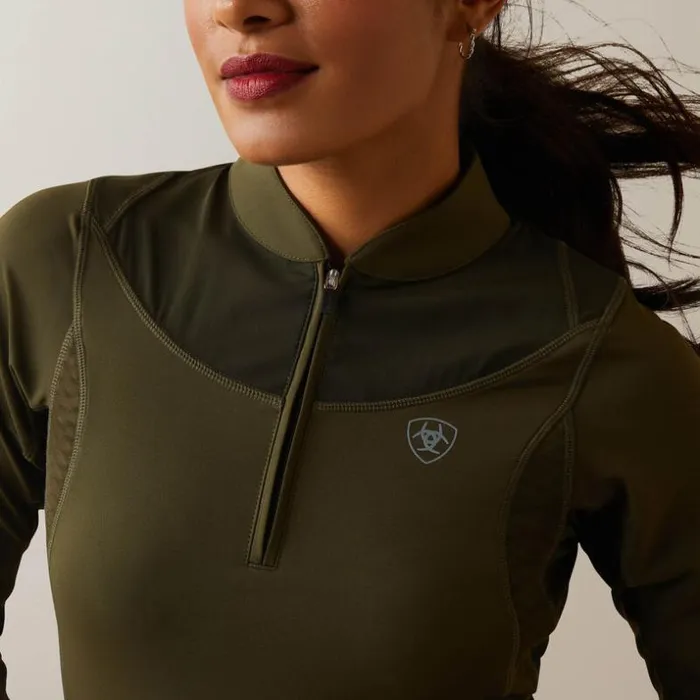 TShirts and Tops Women Ariat Ascent 14 Zip Baselayer Relic TShirts and Tops Women Ariat Ascent 14 Zip Baselayer Relic