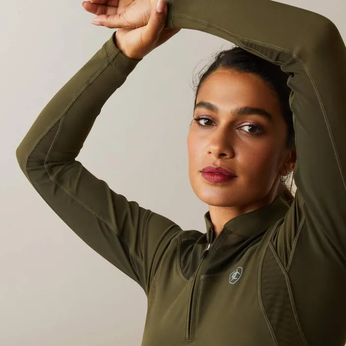 TShirts and Tops Women Ariat Ascent 14 Zip Baselayer Relic TShirts and Tops Women Ariat Ascent 14 Zip Baselayer Relic