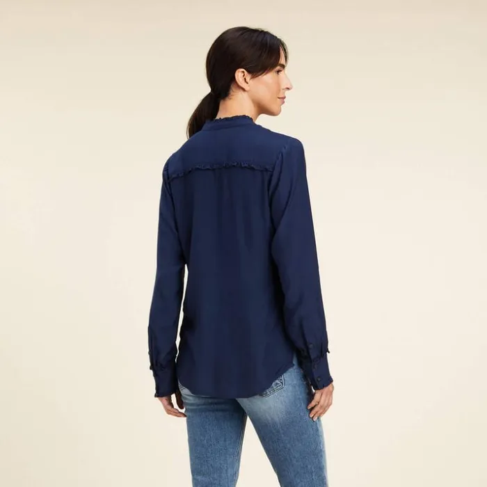 TShirts and Tops Women Ariat Clarion Blouse Navy TShirts and Tops Women Ariat Clarion Blouse Navy