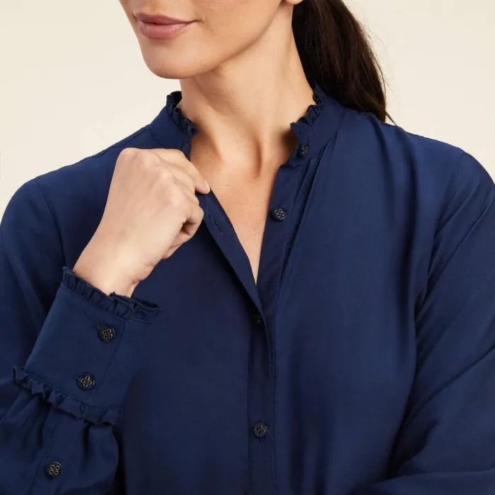 TShirts and Tops Women Ariat Clarion Blouse Navy TShirts and Tops Women Ariat Clarion Blouse Navy