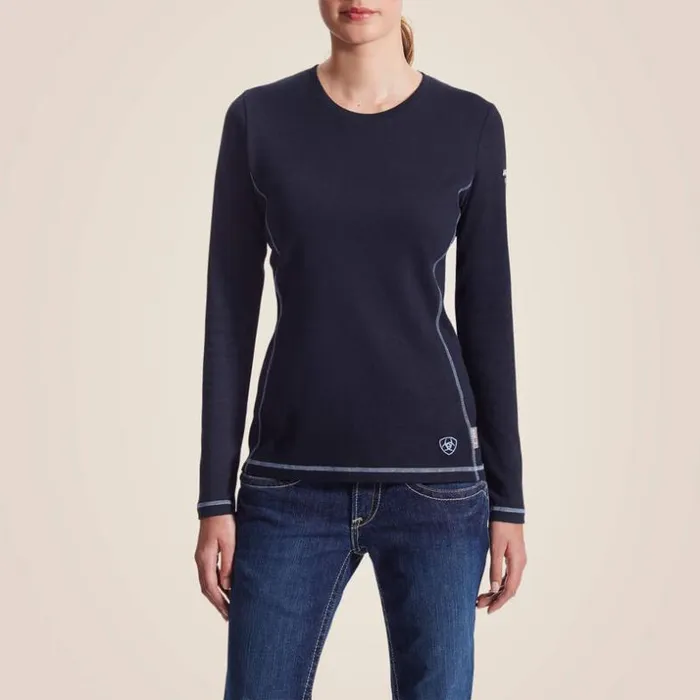 TShirts and Tops Women Ariat FR Polartec PowerDry Top Navy
