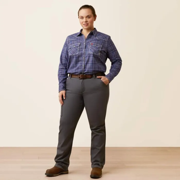 TShirts and Tops Women Ariat FR Tillie Snap Work Shirt Colony Blue Plaid TShirts and Tops Women Ariat FR Tillie Snap Work Shirt Colony Blue Plaid