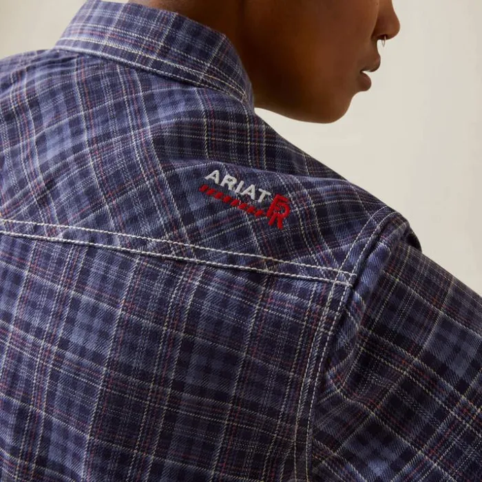 TShirts and Tops Women Ariat FR Tillie Snap Work Shirt Colony Blue Plaid TShirts and Tops Women Ariat FR Tillie Snap Work Shirt Colony Blue Plaid