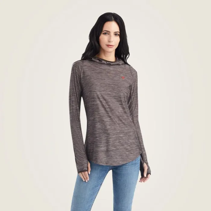 TShirts and Tops Women Ariat Laguna Hoodie Brazil Nut