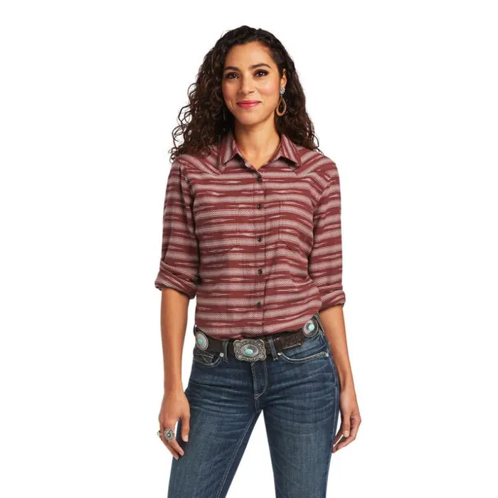TShirts and Tops Women Ariat REAL Billie Jean Shirt Ikat Jacquard