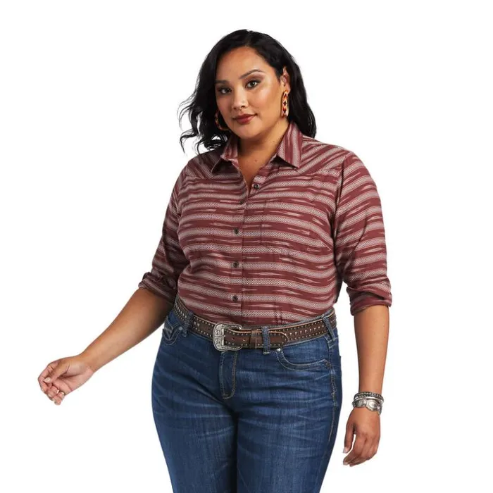 TShirts and Tops Women Ariat REAL Billie Jean Shirt Ikat Jacquard