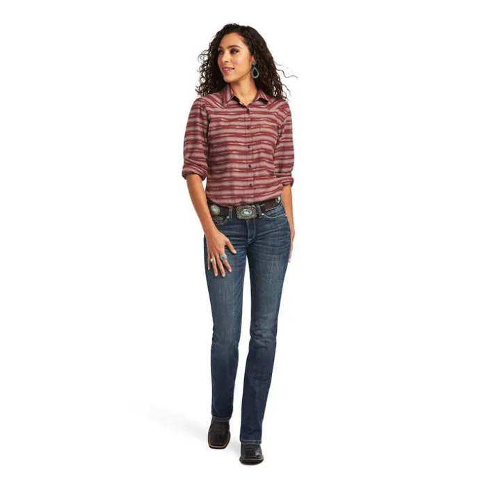 TShirts and Tops Women Ariat REAL Billie Jean Shirt Ikat Jacquard