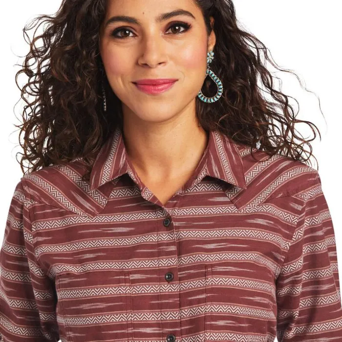 TShirts and Tops Women Ariat REAL Billie Jean Shirt Ikat Jacquard