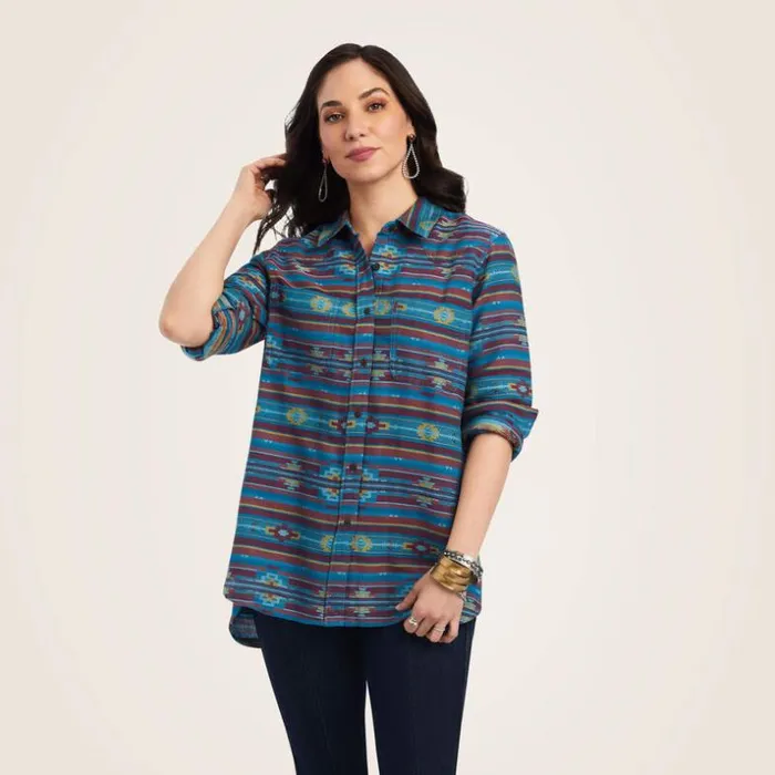TShirts and Tops Women Ariat REAL Billie Rae Shirt Celestial Southwest Jacquard TShirts and Tops Women Ariat REAL Billie Rae Shirt Celestial Southwest Jacquard