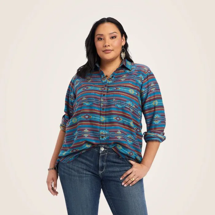 TShirts and Tops Women Ariat REAL Billie Rae Shirt Celestial Southwest Jacquard TShirts and Tops Women Ariat REAL Billie Rae Shirt Celestial Southwest Jacquard