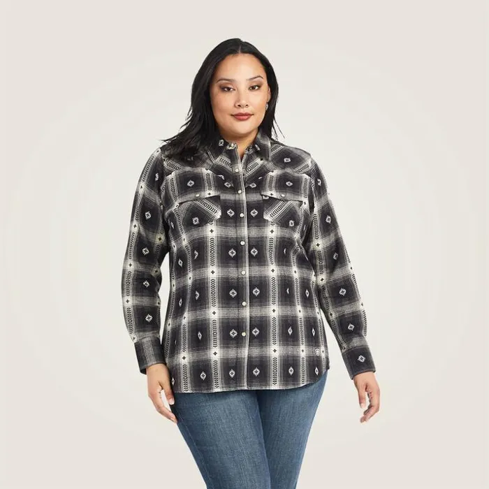TShirts and Tops Women Ariat REAL Thunderstorm Shirt Thunderstorm Plaid Dobby Flann TShirts and Tops Women Ariat REAL Thunderstorm Shirt Thunderstorm Plaid Dobby Flann