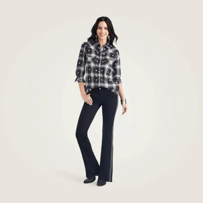 TShirts and Tops Women Ariat REAL Thunderstorm Shirt Thunderstorm Plaid Dobby Flann TShirts and Tops Women Ariat REAL Thunderstorm Shirt Thunderstorm Plaid Dobby Flann