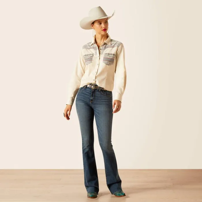 TShirts and Tops Women Ariat Sendero Serape Shirt Serapeturtledove TShirts and Tops Women Ariat Sendero Serape Shirt Serapeturtledove