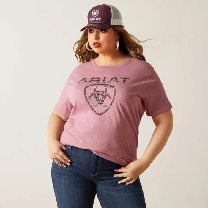 TShirts and Tops Women Ariat Shield TShirt Mesa Rose TShirts and Tops Women Ariat Shield TShirt Mesa Rose