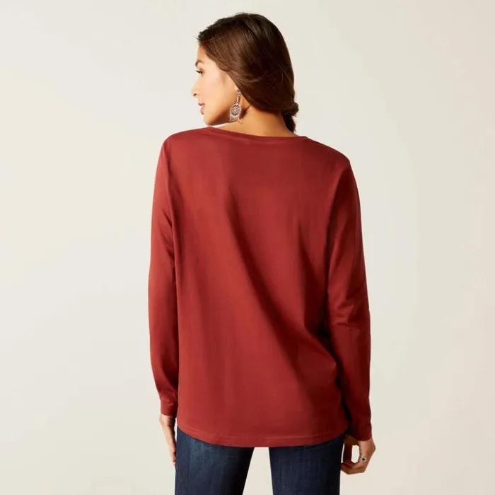 TShirts and Tops Women Ariat Vibrant Tee Fired Brick