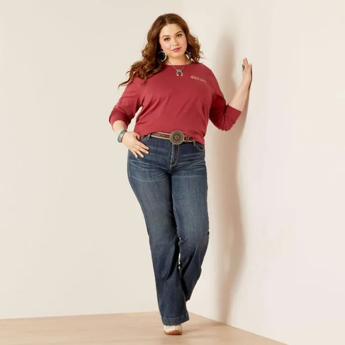 TShirts and Tops Women Ariat Wear The Brand Tee Burnt Russet TShirts and Tops Women Ariat Wear The Brand Tee Burnt Russet