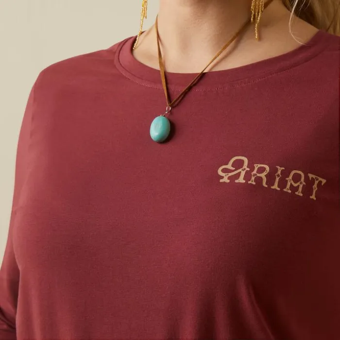TShirts and Tops Women Ariat Wear The Brand Tee Burnt Russet TShirts and Tops Women Ariat Wear The Brand Tee Burnt Russet