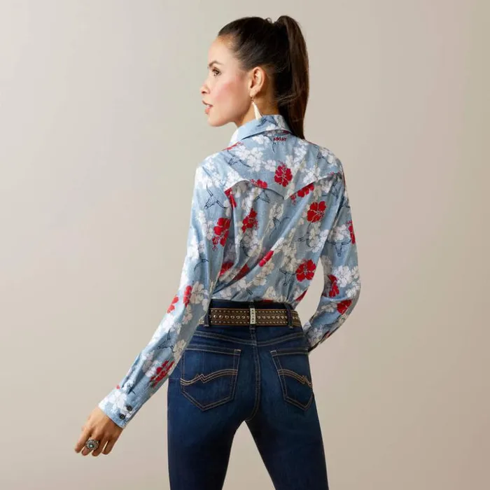 TShirts and Tops Women Ariat Western VentTEK Stretch Shirt Red White And Blue Pareau Prin TShirts and Tops Women Ariat Western VentTEK Stretch Shirt Red White And Blue Pareau Prin
