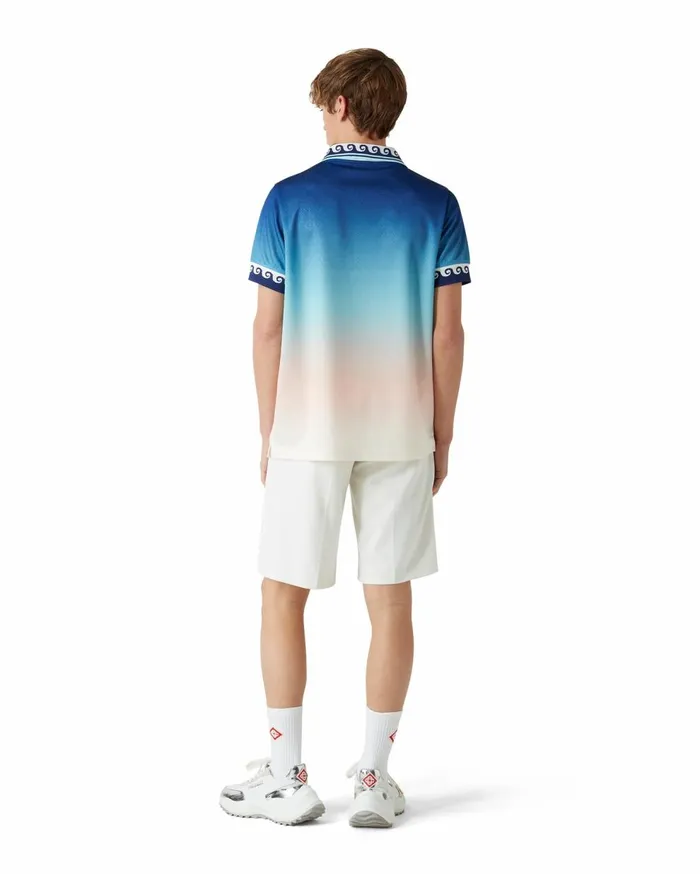 TShirts MenWomen Casablanca Paris Jacquard Gradient Football Shirt