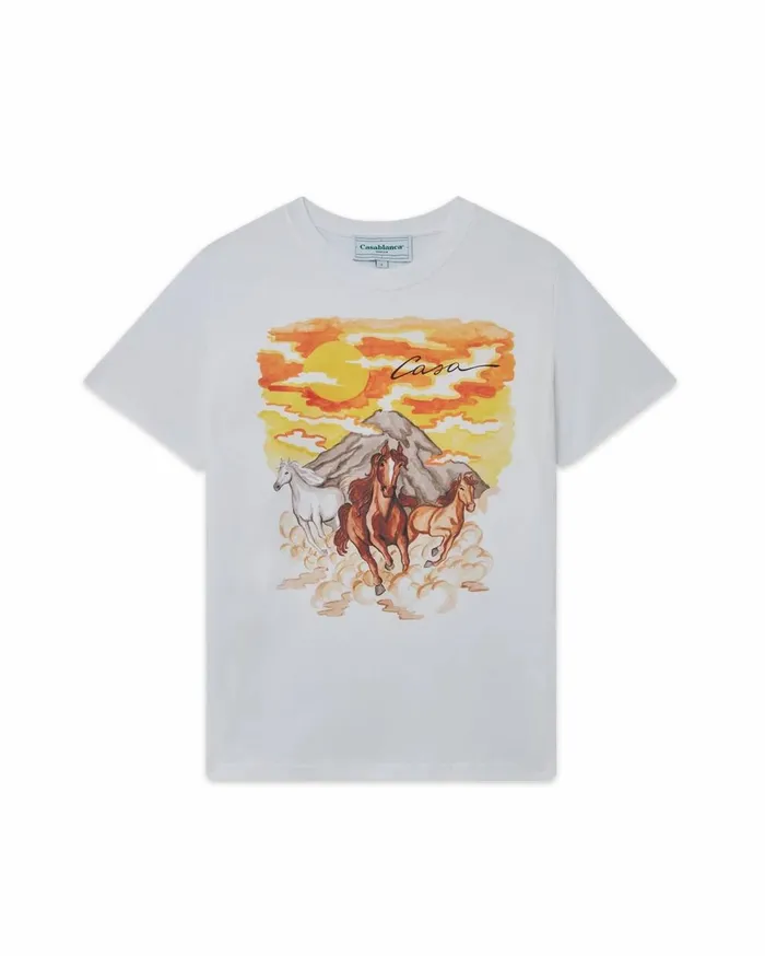 TShirts Women Casablanca Paris Chevaux Sauvages TShirt