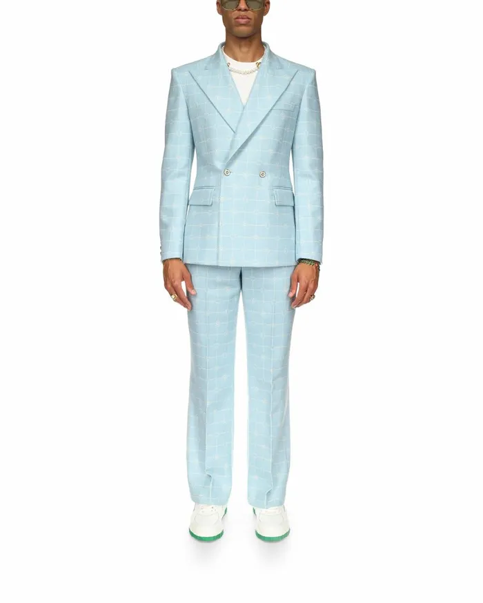 Tailoring Men Casablanca Paris Double Breasted Jacquard Jacket Tailoring Men Casablanca Paris Double Breasted Jacquard Jacket