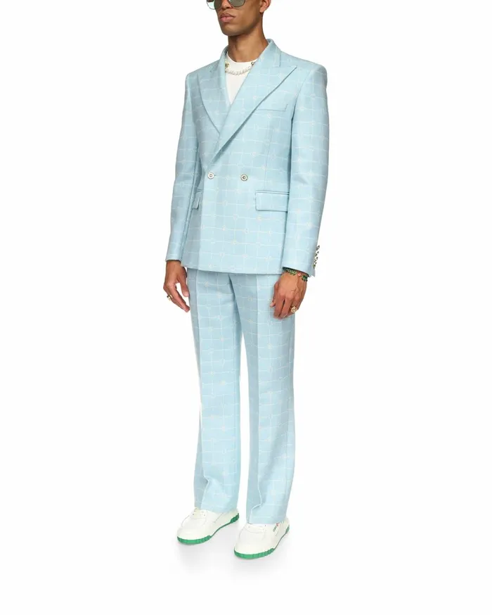 Tailoring Men Casablanca Paris Double Breasted Jacquard Jacket Tailoring Men Casablanca Paris Double Breasted Jacquard Jacket
