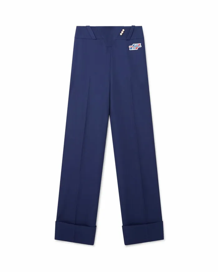 Tailoring Women Casablanca Paris Navy Waist Panel Trousers