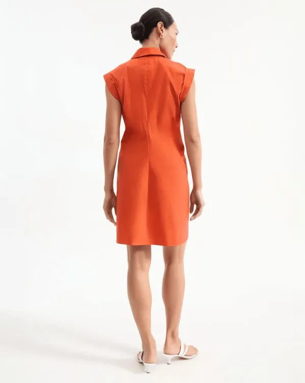Talulah Dress Persimmon Women Veronica Beard Dresses Talulah Dress Persimmon Women Veronica Beard Dresses
