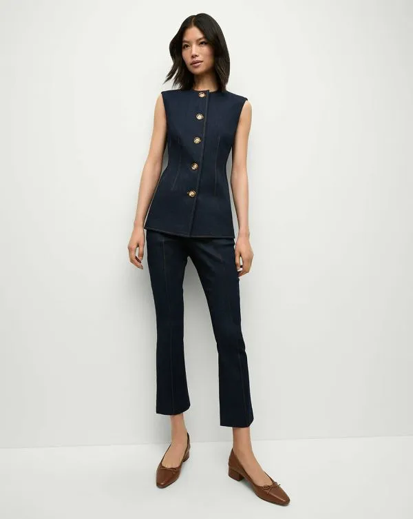 Tani Denim Pant Dark Oxford Women Veronica Beard Pants