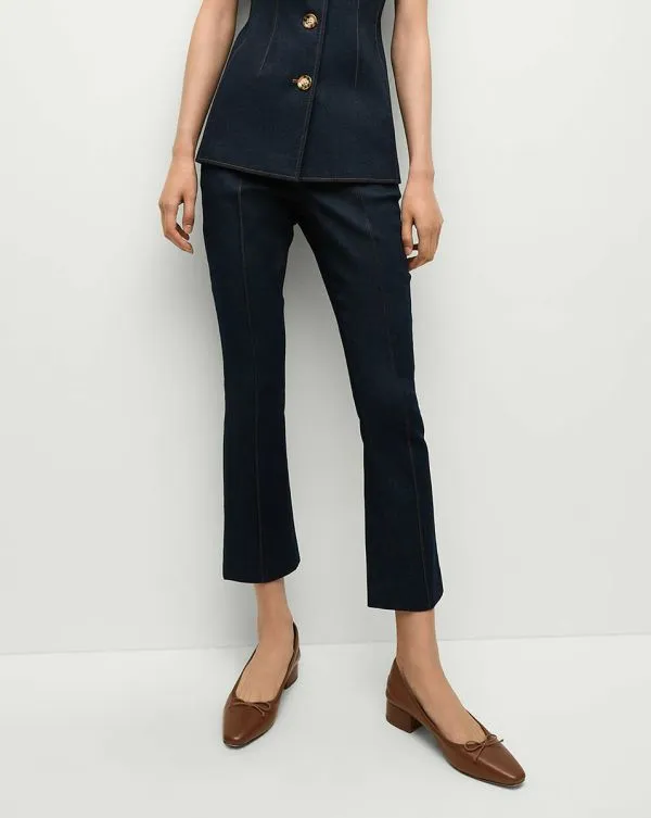 Tani Denim Pant Dark Oxford Women Veronica Beard Pants Tani Denim Pant Dark Oxford Women Veronica Beard Pants
