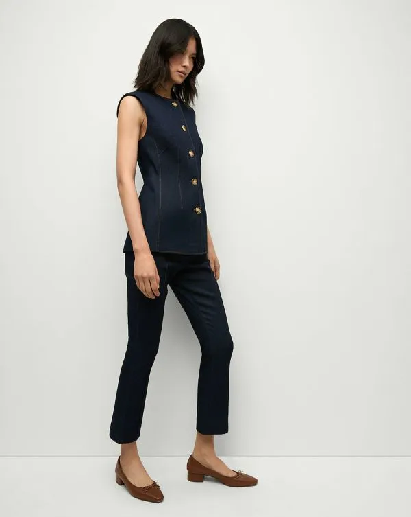 Tani Denim Pant Dark Oxford Women Veronica Beard Pants Tani Denim Pant Dark Oxford Women Veronica Beard Pants
