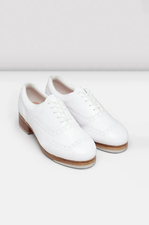 Tap Bloch Adult Mens Jason Samuels Smith Patent Tap Shoes White Patent