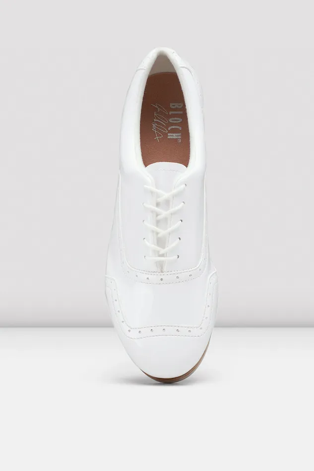 Tap Bloch Adult Mens Jason Samuels Smith Patent Tap Shoes White Patent