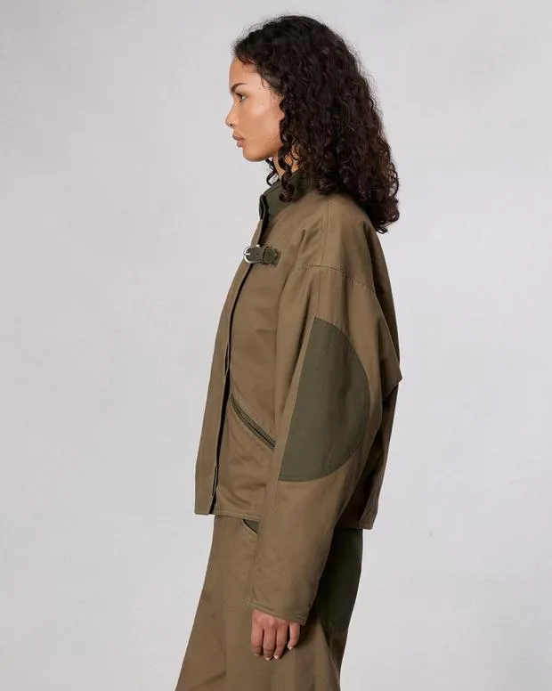 Tatum Cotton Jacket Army Women Jackets and Coats rag and bone