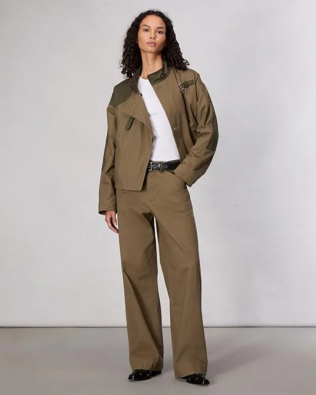 Tatum Cotton Jacket Army Women Jackets and Coats rag and bone