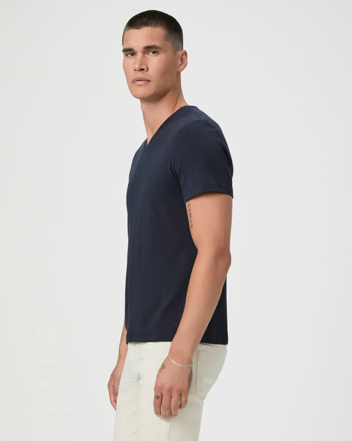Tees PAIGE Men Grayson V Neck Tee 8211 Deep Anchor Tees PAIGE Men Grayson V Neck Tee 8211 Deep Anchor