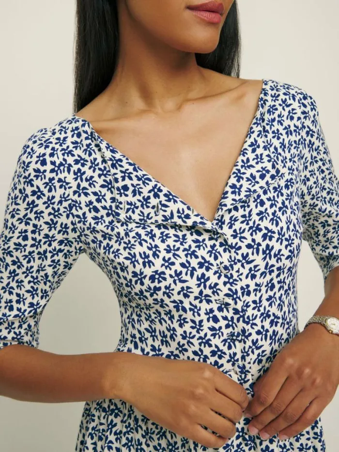 The Reformation Adair Dress Bombay 8211 Clothing