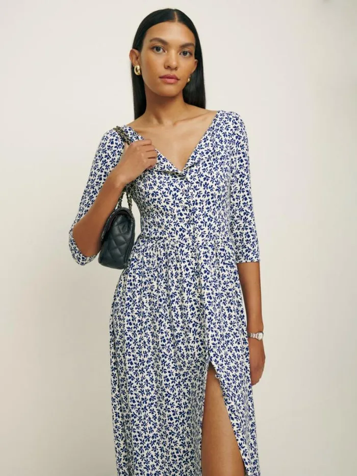 The Reformation Adair Dress Bombay 8211 Clothing