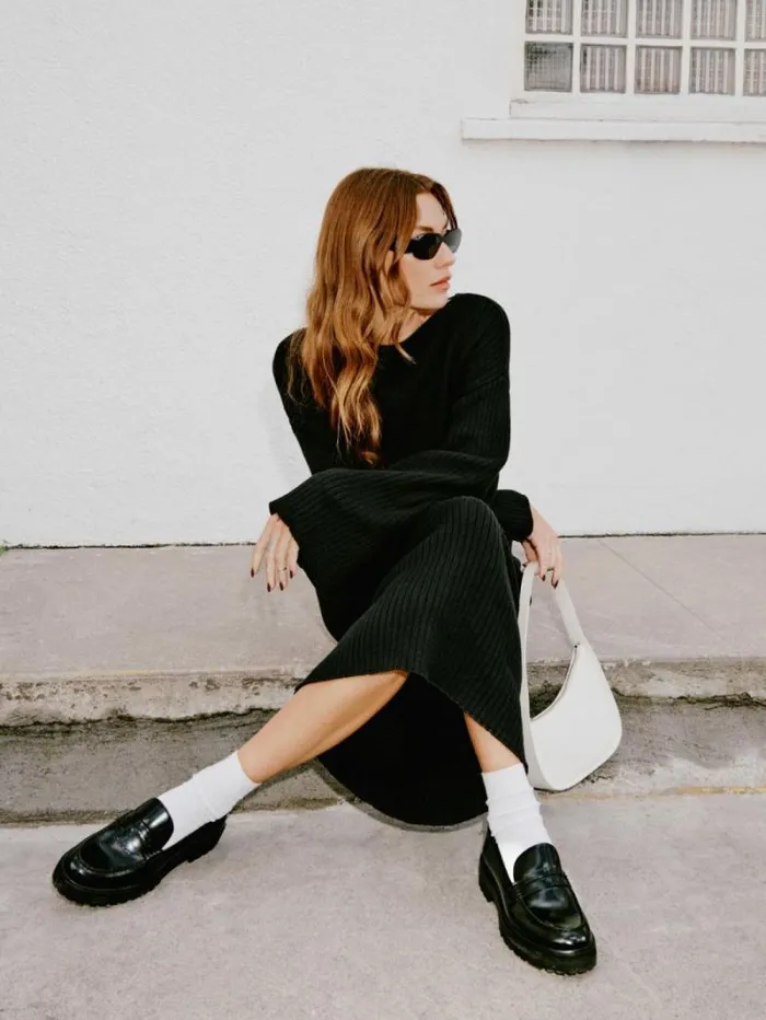 The Reformation Agathea Chunky Loafer Black 8211 Shoes