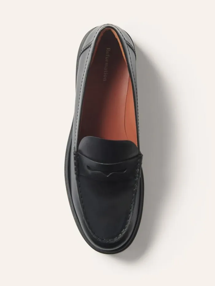 The Reformation Agathea Chunky Loafer Black 8211 Shoes