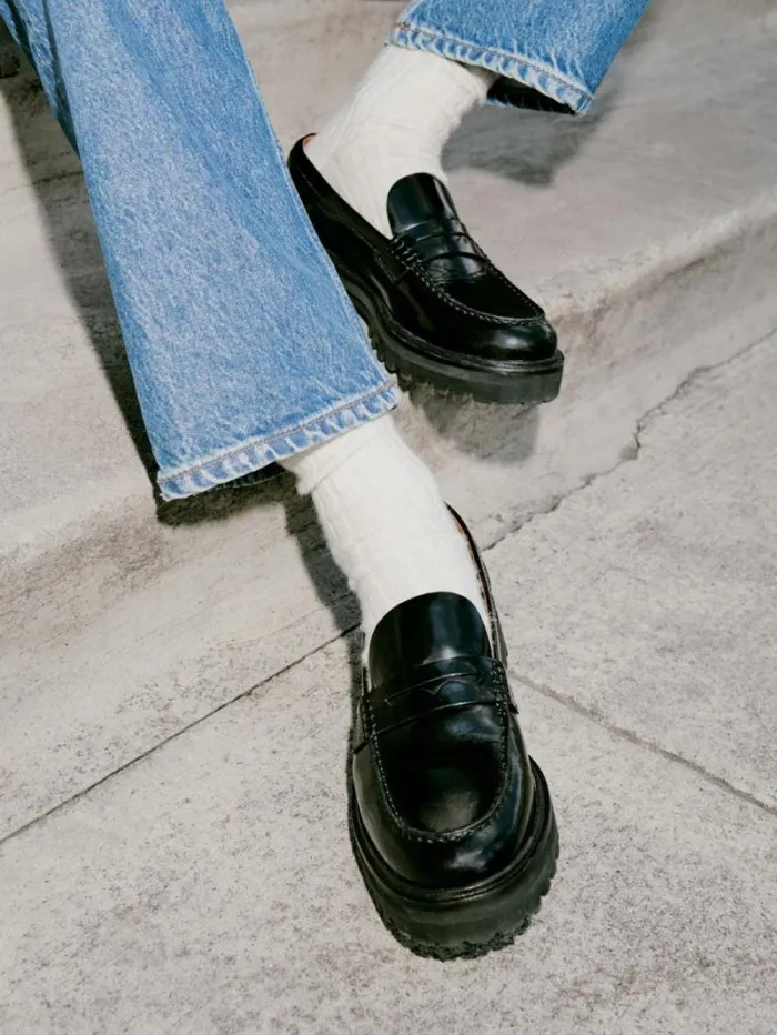 The Reformation Agathea Chunky Loafer Black 8211 Shoes