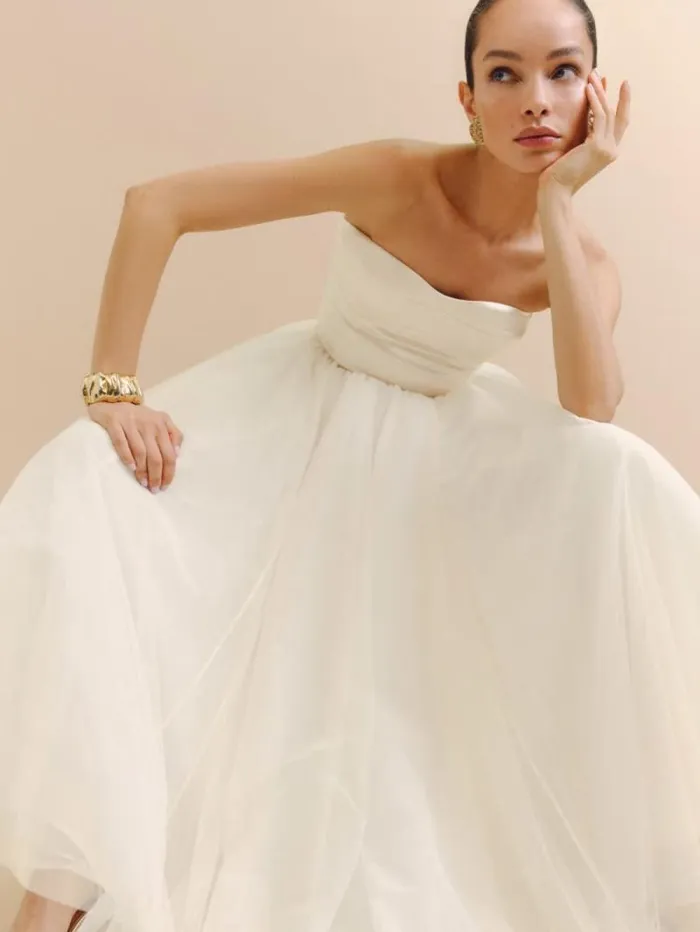 The Reformation Alouette Dress Fior Di Latte 8211 Weddings